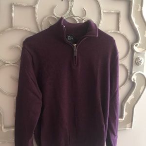 Jos A Bank Men’s 1/4 Zip Pullover. Maroon.